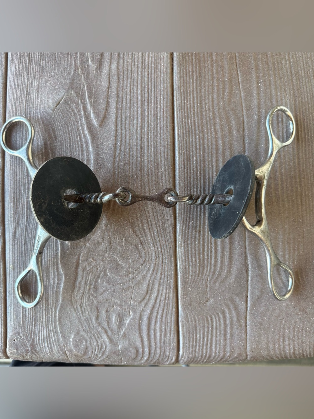 Wasson Short Shank Reverse Gag Bit - 3-Piece Dogbone